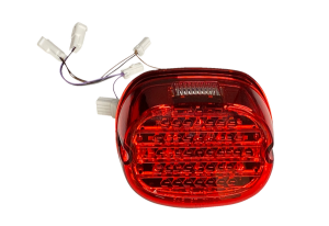 Low Profile Led Taillight With Integrated Auxiliary Turn Signals Red, 1, nordicamoto.ro