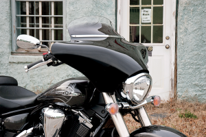 Slotted Stainless Steel Batwing Fairing Trim Chrome, Polished