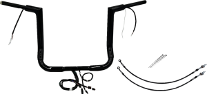 Plug & Play Ez Install 1-1/2(r) Flat Top Handlebar Kit Black