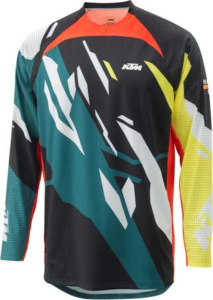 KTM Gravity-FX póló – sárga/zöld/narancssárga/fekete