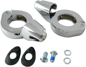 Turn Signal Fork Clamps Chrome