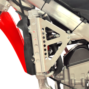 Radiator Race Braces Brushed Aluminum, 2, nordicamoto.ro