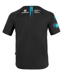 CFMOTO ROMANIA „EXPERIENCE MORE TOGETHER” póló, fekete/kék, 4, nordicamoto.ro