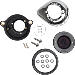 Air Stinger Air Cleaner Kit Silver, 5, nordicamoto.ro