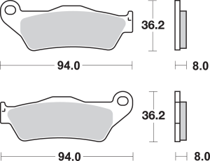 Si Offroad Sintered Brake Pads