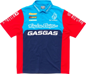 GasGas Team póló, sötétkék/piros