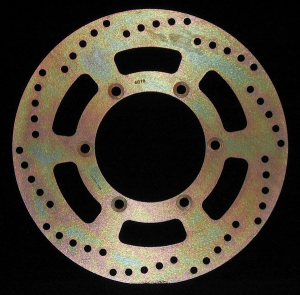 Round D-series Fixed Offroad Brake Rotor Gold, Zinc