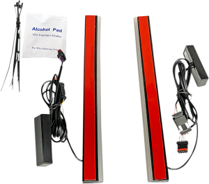 Dual Color Plasma Rods Amber, Red, 2, nordicamoto.ro
