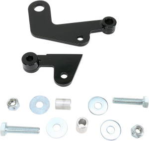 Rear Shock Drop Bracket Lowering Kit Black