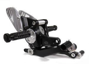 Rearset Black, Silver, 2, nordicamoto.ro