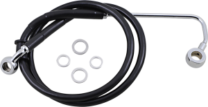 Extended Length Stainless Steel Brake Line Black, Vinyl Coated Oversize [+102 mm (4'')], 1, nordicamoto.ro