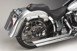 Baggertail Saddlebag Mount For Softail Models Black, 4, nordicamoto.ro