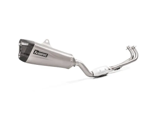 Racing Line Full Exhaust System Scooter Silver, Black, 2, nordicamoto.ro