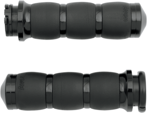 3-ring Velvet Air Grips Black, 1, nordicamoto.ro