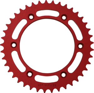 Rear Aluminum Sprocket Red