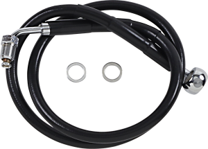 Extended Length Stainless Steel Brake Line Black, Vinyl Coated Oversize [+203 mm (8'')], 1, nordicamoto.ro