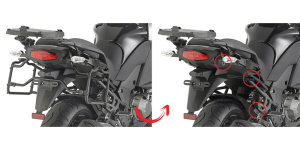 Kappa oldalsó csomagtartó-tartó a KAWASAKI VERSYS 1000 '15–'16-os modellhez, 1, nordicamoto.ro
