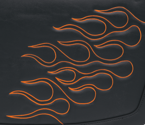Highwayman Tattoo Saddlebags Black, Orange