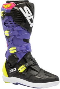 Sidi MX/Enduro Crossfire 3 SRS csizma – Lila/Fekete/Fluoreszkáló sárga