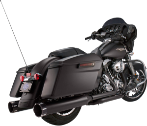 El Dorado Dual Exhaust System Black, 1, nordicamoto.ro