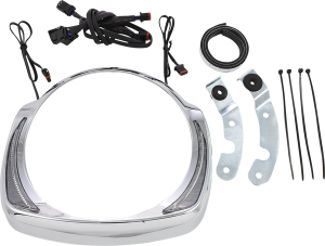 Fang® Headlight Bezel Chrome, 2, nordicamoto.ro