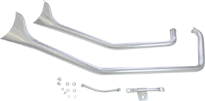 1-3/4(r) Upsweep Fishtail Drag Pipes Chrome, 1, nordicamoto.ro