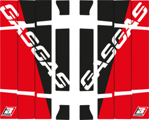 Trophy Rad Louvers Black, Red, White