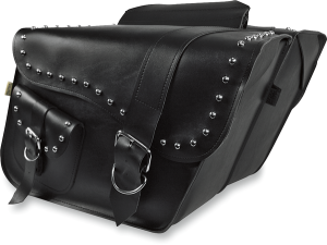 Ranger Studded Super Slant Saddlebags Black