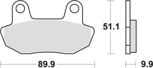 TRW Organic első fékbetétek a HONDA CB 450 '84–'85 / VT 750 '83–'86 modellekhez, nordicamoto.ro