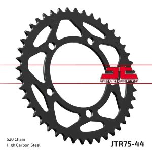 JT SPROCKETS hátsó lánckerék, fekete , nordicamoto.ro