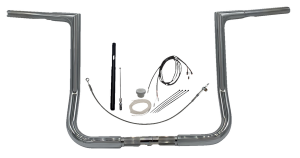 1-1/4(r) Ez Install Flat Top Handlebar Kit Silver, 1, nordicamoto.ro