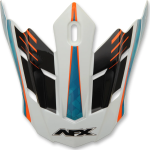 Fx-17/fx-17ye Complex Factor Visor Peak Pearl White/blue/orange Black, Blue, Orange, White