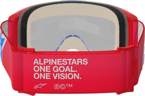 Alpinestars Vision 5 Corp Red / Mirror-Blue szemüveg, EGY MÉRET, 4, nordicamoto.ro