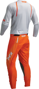 Tricou Thor Pulse Mono Gray/Orange XL, 4, nordicamoto.ro