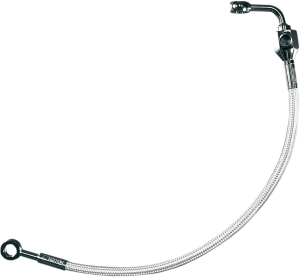 Braided Dot Rear Brake Line Kit Polished, 2, nordicamoto.ro