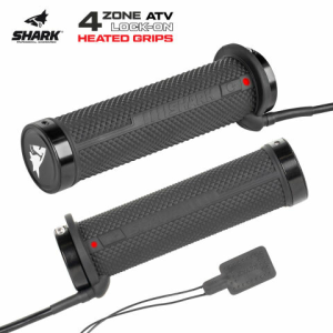 ATV/UTV téli termékek, Shark 4-Zone Lock-On fűthető markolatok + hüvelykujj-melegítő, nordicamoto.ro