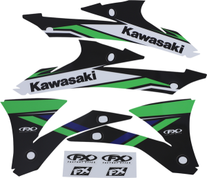 Evo Graphics Kit Black, Green, 2, nordicamoto.ro