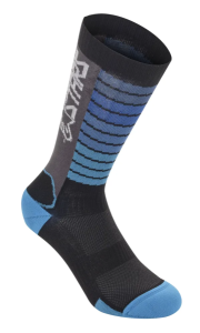 MTB alsóruha, Sosete MTB Alpinestars Drop 22 fekete/akvamarin, nordicamoto.ro