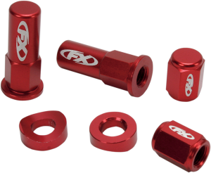 Valve Cap/rim Lock Kits Anodized, Red