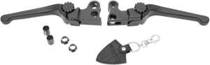 Anthem Adjustable Lever Set For Harley Models Black
