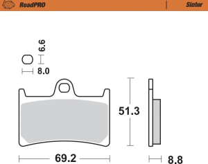 Roadpro Sinter roller, 2, nordicamoto.ro