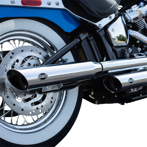 Slash-cut Slip-on Mufflers Chrome, 1, nordicamoto.ro