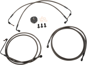 Brake Line Midnight Stainless For 12(r)-14(r) Ape Hangers Black, Midnight 30, 3, nordicamoto.ro