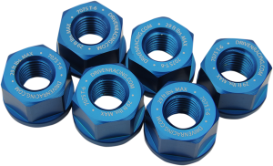 Sprocket Nuts Blue, 1, nordicamoto.ro