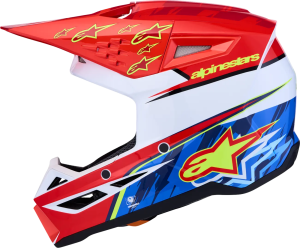 Alpinestars SM3 Falcon sisak, piros/fehér/kék, M-es méret, 5, nordicamoto.ro