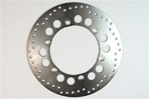 Round Fixed Brake Rotor Silver, Stainless Steel