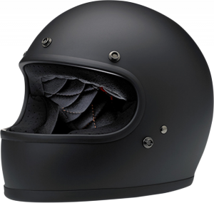 Gringo Full Face Helmet Flat Black Large Black