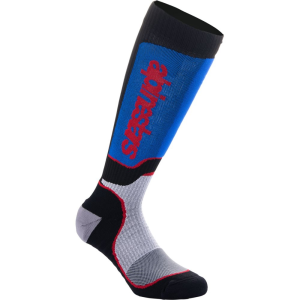 Alpinestars MX Plus gyermekzokni, fekete/fehér/kék, M/L méret, 2, nordicamoto.ro