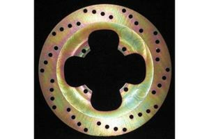 Round Hpsr Solid Brake Rotor Gold, Stainless Steel, Zinc