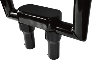 Hefty Handlebar Riser & Top Clamp Kit Black, 1, nordicamoto.ro